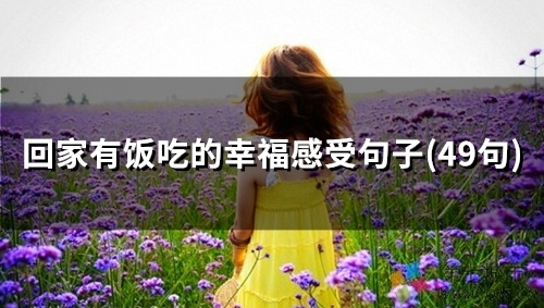 回家有饭吃的幸福感受句子(精选39句)