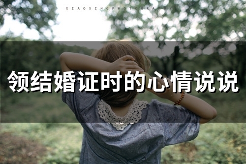 领结婚证时的心情说说(精选48句)
