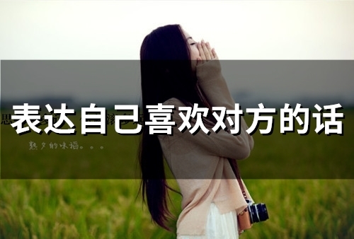 表达自己喜欢对方的话(56句)