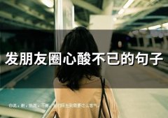 发朋友圈心酸不已的句子(47句)