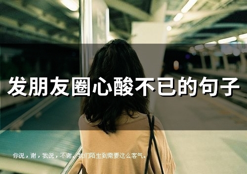 发朋友圈心酸不已的句子(47句)