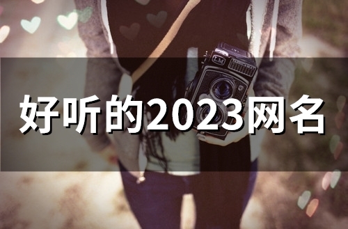 好听的2023网名(59个)