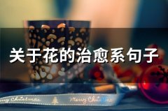 关于花的治愈系句子(54句)