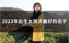 2023年出生女孩虎最好的名字(41个)