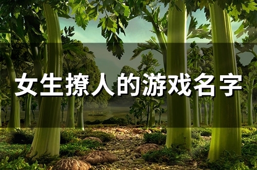 女生撩人的游戏名字(精选48个)