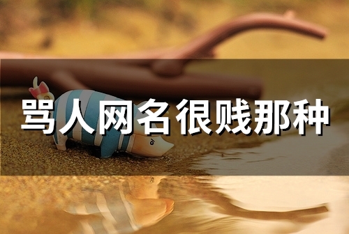 骂人网名很贱那种(精选52个) 骂人网名很贱那种(精选52个)