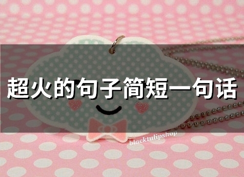 超火的句子简短一句话(精选59句)