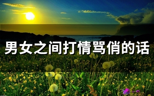 男女之间打情骂俏的话(精选53句)