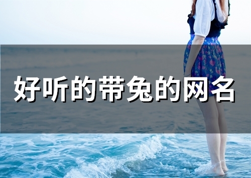 好听的带兔的网名(精选58个)