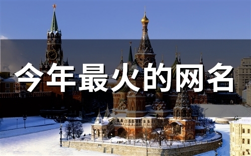 今年最火的网名(60个) 今年最火的网名(60个)