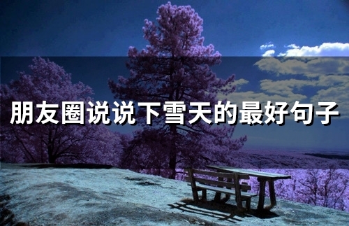 朋友圈说说下雪天的最好句子(50句)