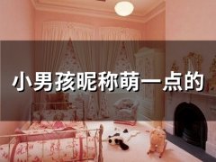小男孩昵称萌一点的(53个)