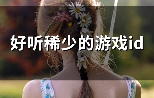 好听稀少的游戏id(56个)