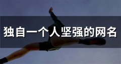 独自一个人坚强的网名(56个)