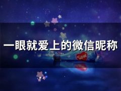 一眼就爱上的微信昵称(45个)