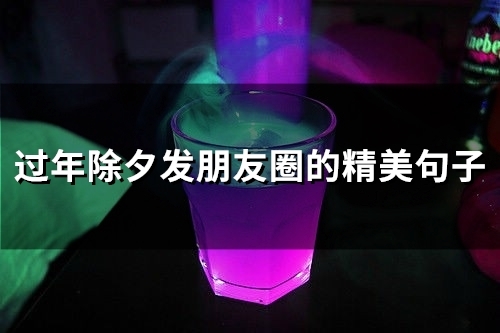 过年除夕发朋友圈的精美句子(31句)