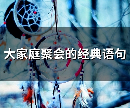 大家庭聚会的经典语句(31句) 大家庭聚会的经典语句(31句)