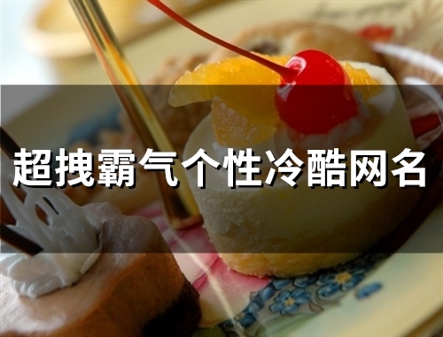 超拽霸气个性冷酷网名(49个) 超拽霸气个性冷酷网名(49个)