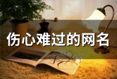 伤心难过的网名(精选60个)