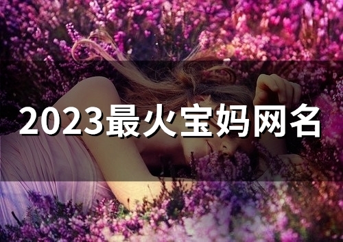 2023最火宝妈网名(精选50个)