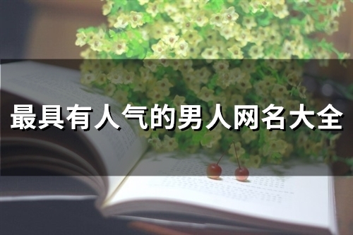 最具有人气的男人网名大全(精选80个)