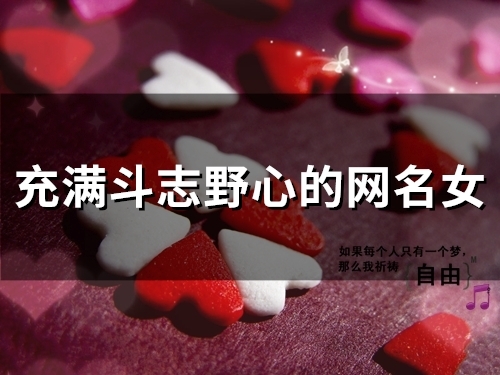 充满斗志野心的网名女(精选220个) 充满斗志野心的网名女(精选220个)