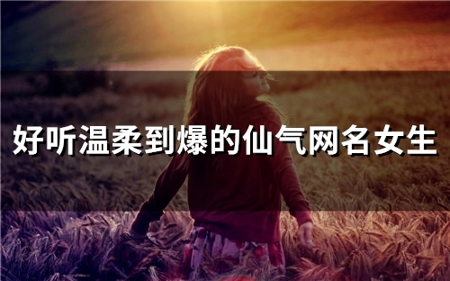 好听温柔到爆的仙气网名女生(216个) 好听温柔到爆的仙气网名女生(216个)