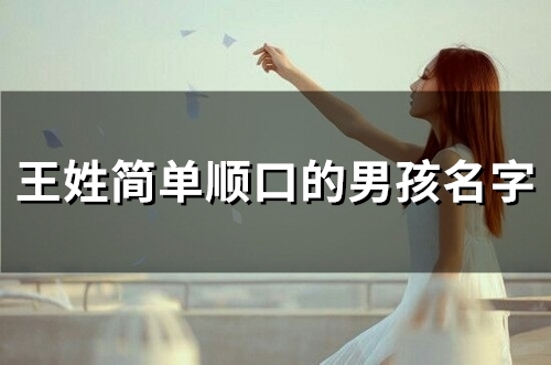 王姓简单顺口的男孩名字(80个)
