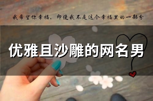 优雅且沙雕的网名男(80个)