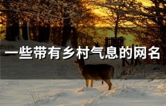 一些带有乡村气息的网名(80个)