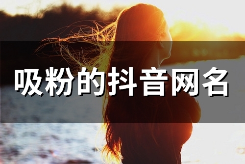 吸粉的抖音网名(精选140个) 吸粉的抖音网名(精选140个)