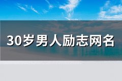30岁男人励志网名(精选145个)