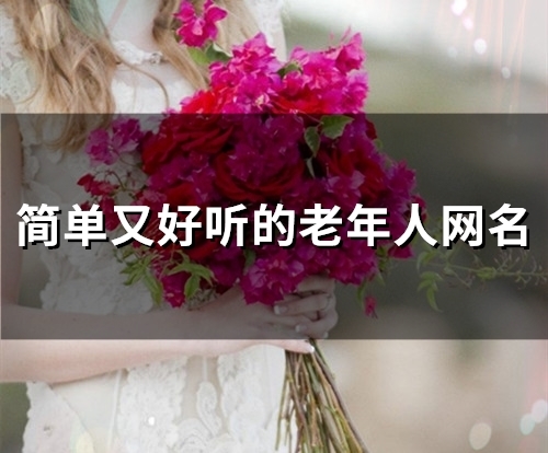 简单又好听的老年人网名(精选134个)