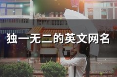 独一无二的英文网名(126个)