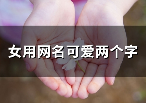 女用网名可爱两个字(84个)