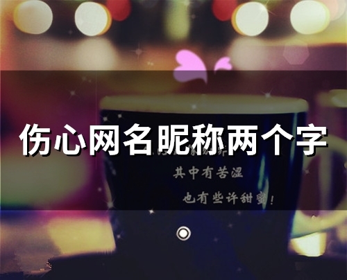 伤心网名昵称两个字(134个) 伤心网名昵称两个字(134个)