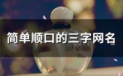 简单顺口的三字网名(精选88个)