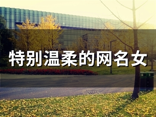 特别温柔的网名女(精选115个) 特别温柔的网名女(精选115个)