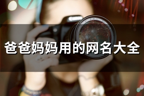 爸爸妈妈用的网名大全(精选100个)