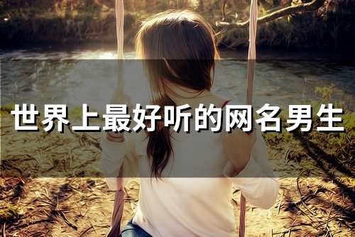 世界上最好听的网名男生(精选123个)