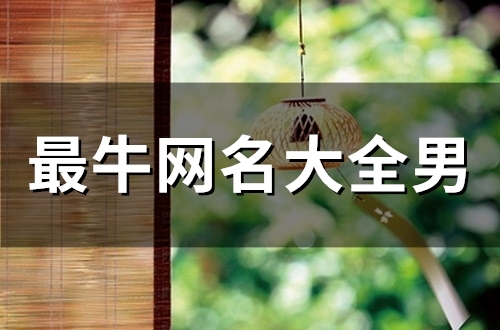 最牛网名大全男(精选113个) 最牛网名大全男(精选113个)