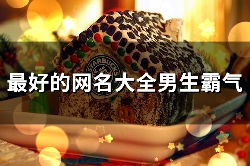 最好的网名大全男生霸气(112个)