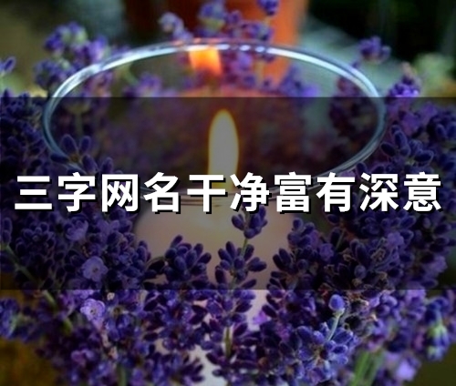 三字网名干净富有深意(124个)