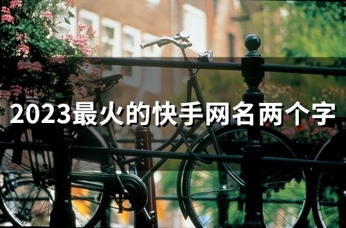 2023最火的快手网名两个字(51个) 2023最火的快手网名两个字(51个)