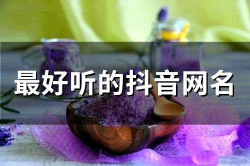最好听的抖音网名(97个) 最好听的抖音网名(97个)