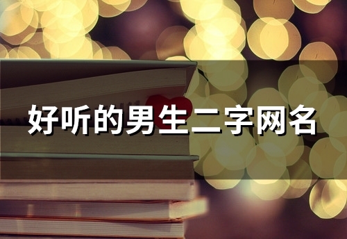好听的男生二字网名(精选110个)