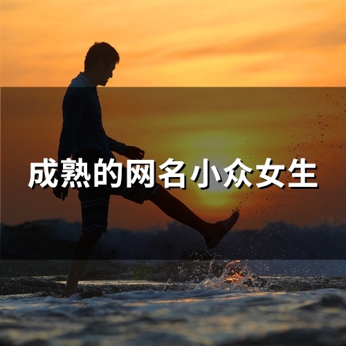 成熟的网名小众女生(86个)