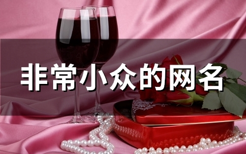 非常小众的网名(84个)