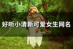 好听小清新可爱女生网名(精选118个)