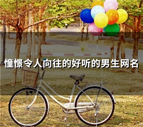 憧憬令人向往的好听的男生网名(47个)